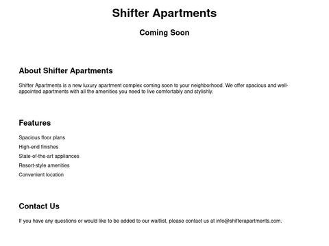 Shifterapartment.com