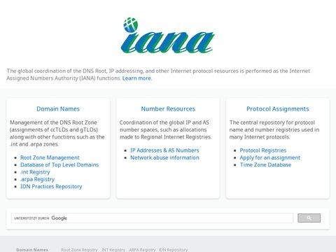 Iana.org