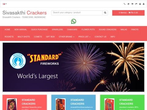 Sivasakthionlinecrackers.in