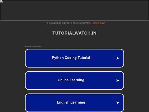 Tutorialwatch.in