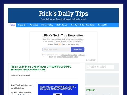 Ricksdailytips.com