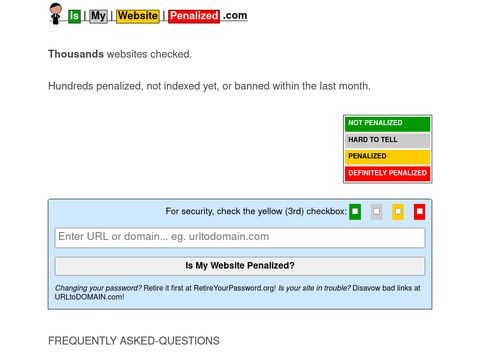 Ismywebsitepenalized.com