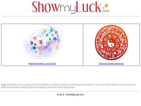 Showmyluck.com