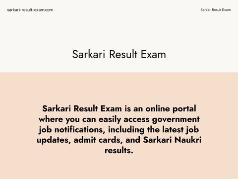 Sarkari-result-exam.com