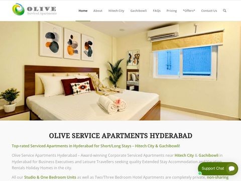 Oliveserviceapartmentshyderabad.com